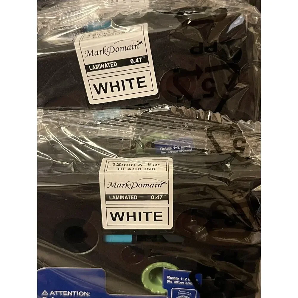 Sealed！MarkDomain Label Maker Tape Replacement for Brother TZe-231 Tape 12mm